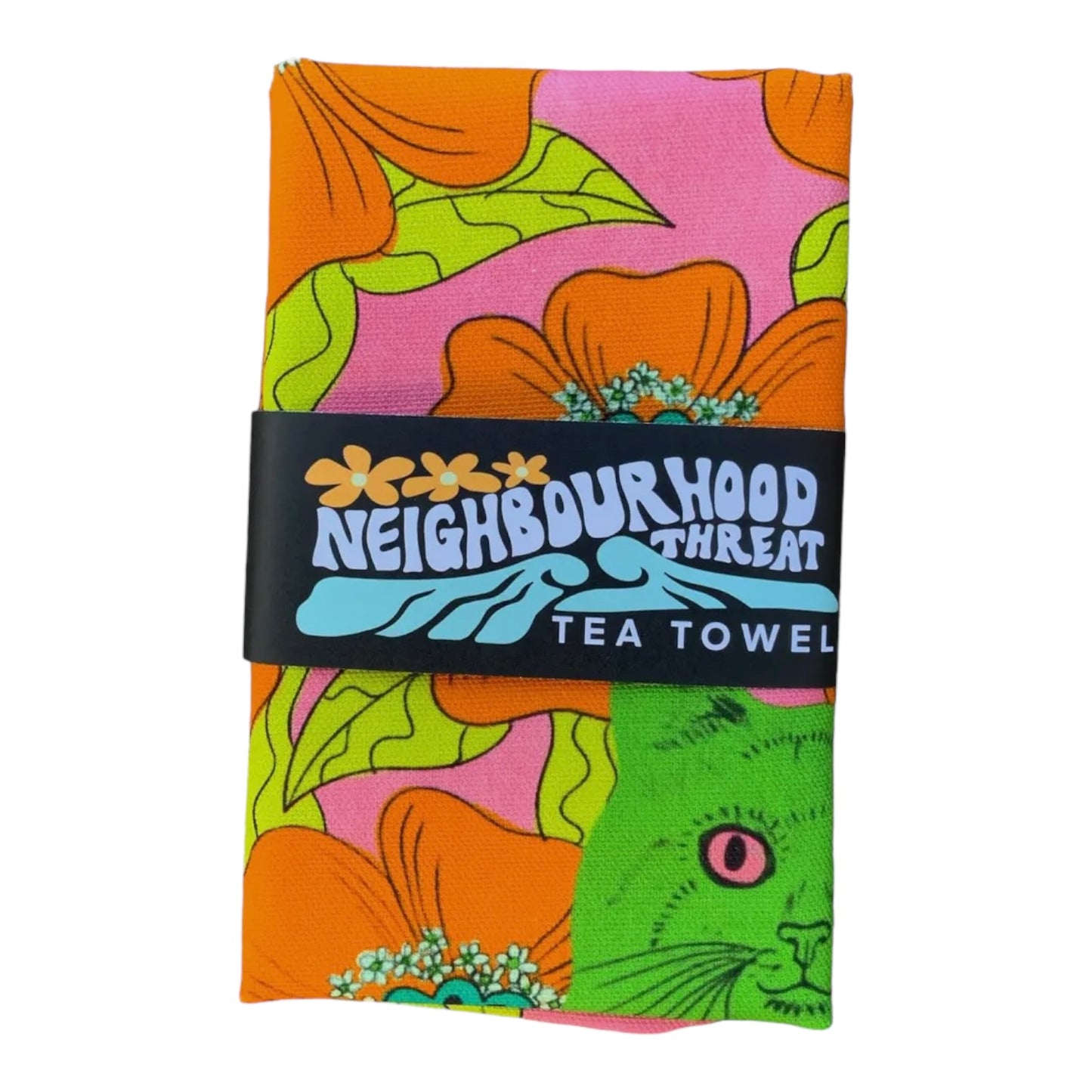 Retro Andy Cat Tea Towel