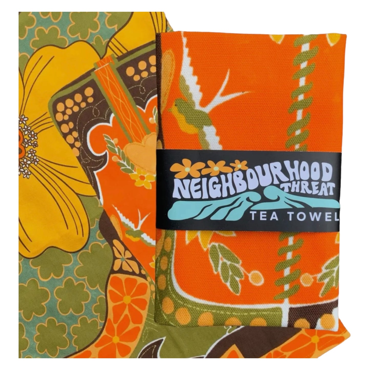 Retro Boot Tea Towel