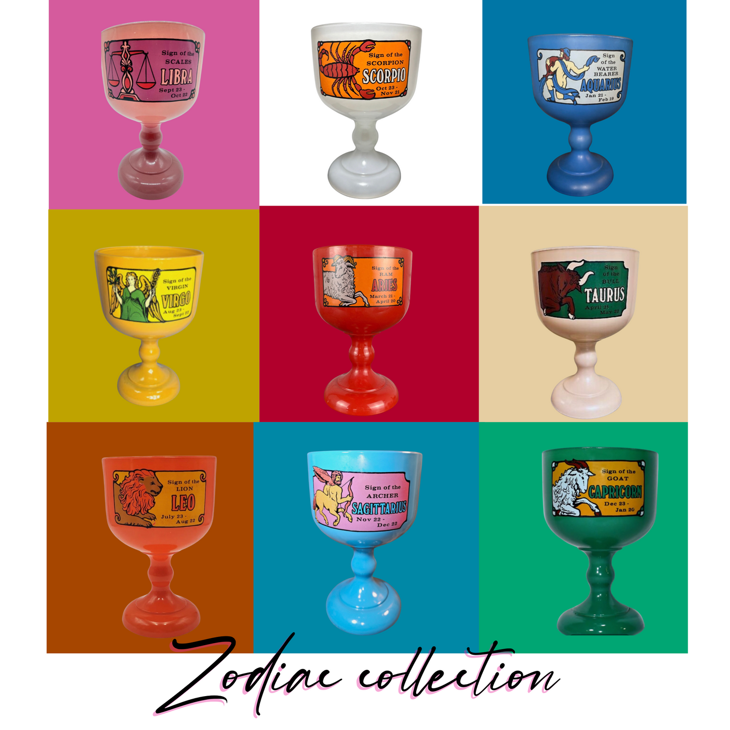 Vintage Leo Goblet