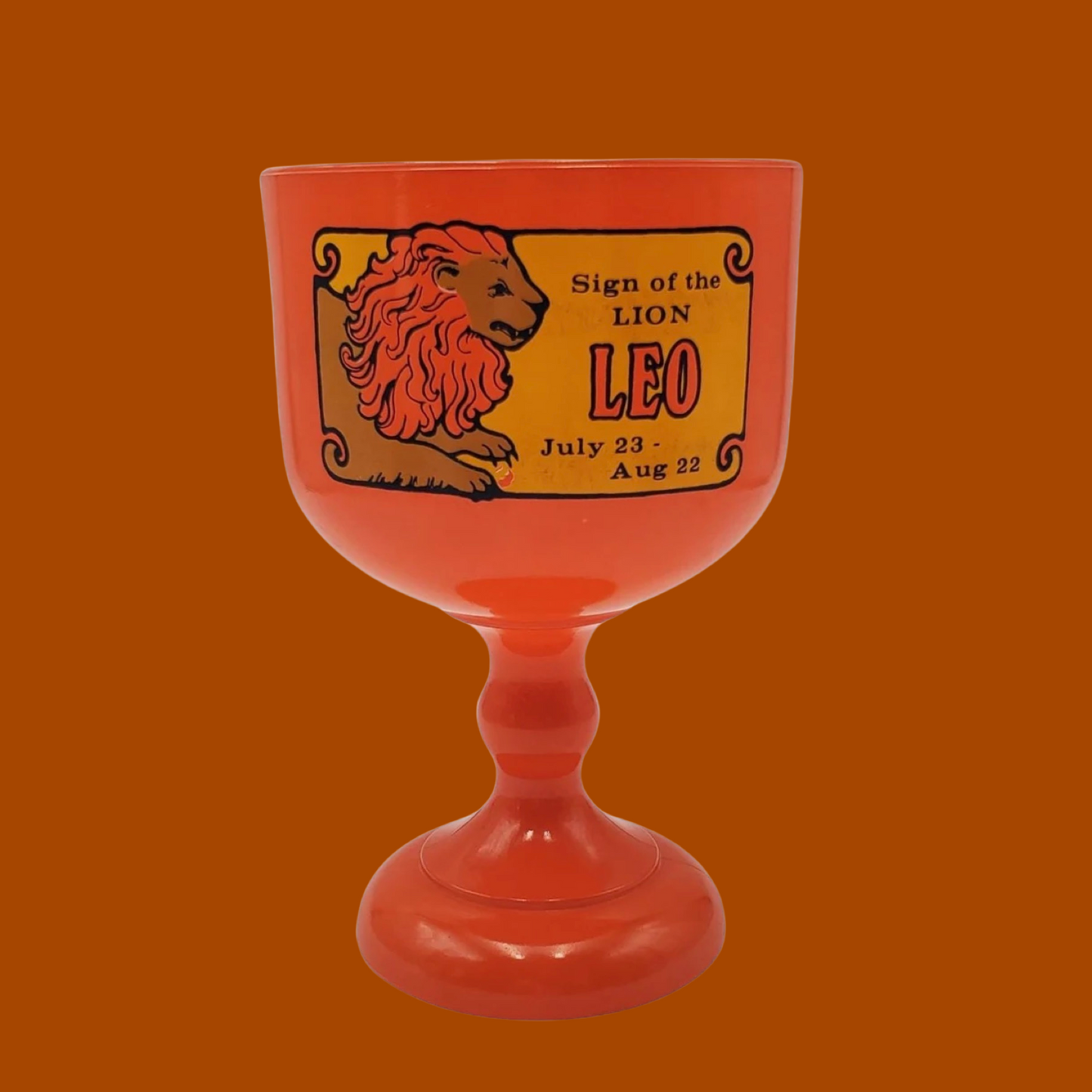 Vintage Leo Goblet